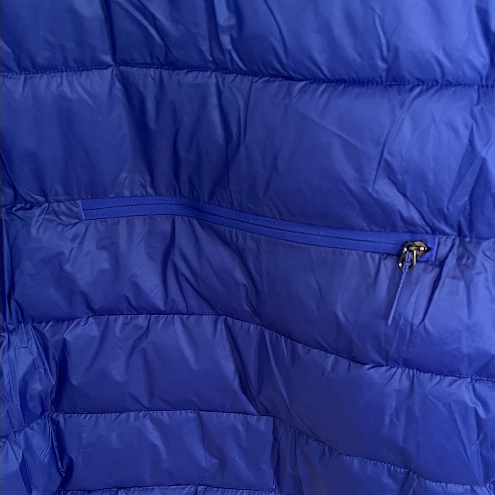 Athleta Women's Blue Puffer Jacket - Picture 3 of 5